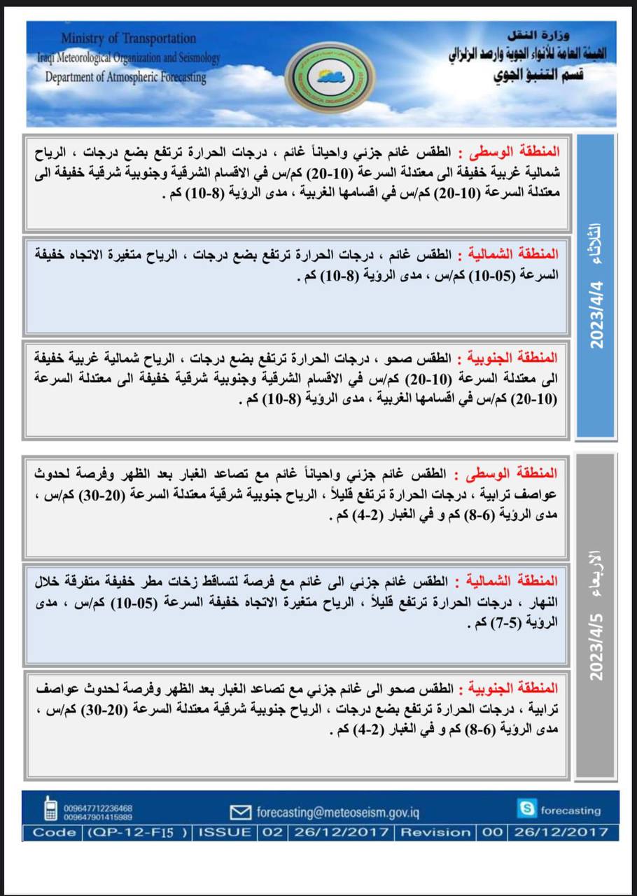 الطقس في العراق