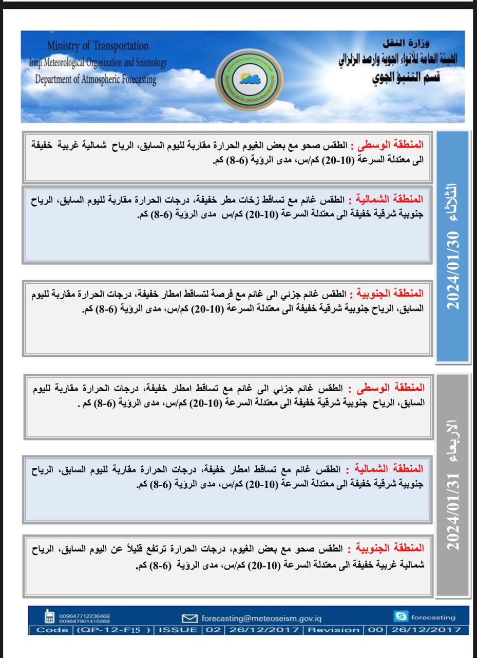 الطقس في العراق