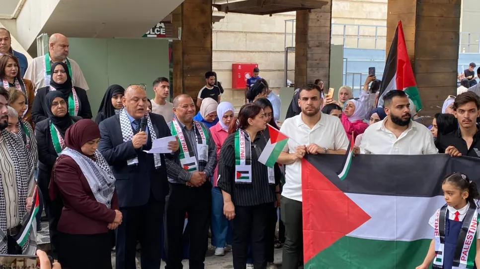 طلبة الجامعات العراقية يتضامنون مع غزة والجامعات الاميركية والاوروبية.jpg