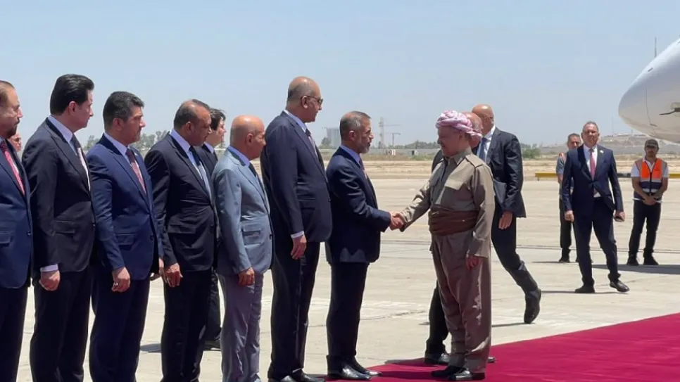 بارزاني يصل بغداد.jpg