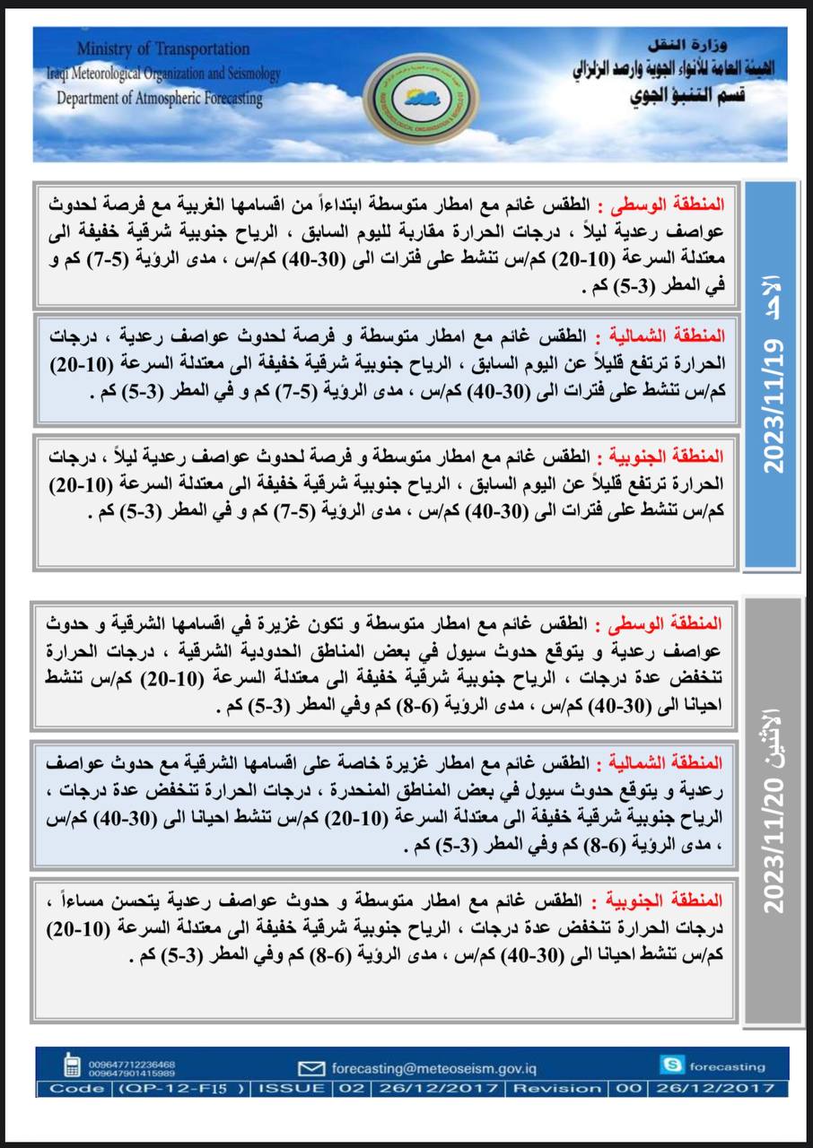 الطقس في العراق