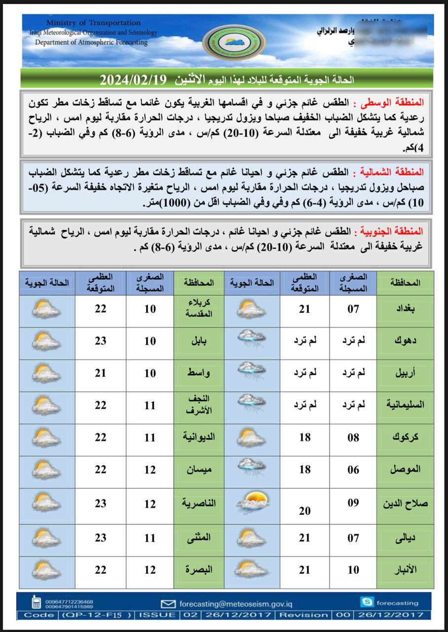 الطقس في العراق