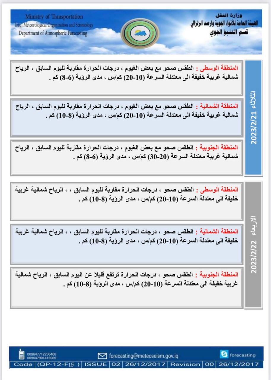 الطقس في العراق