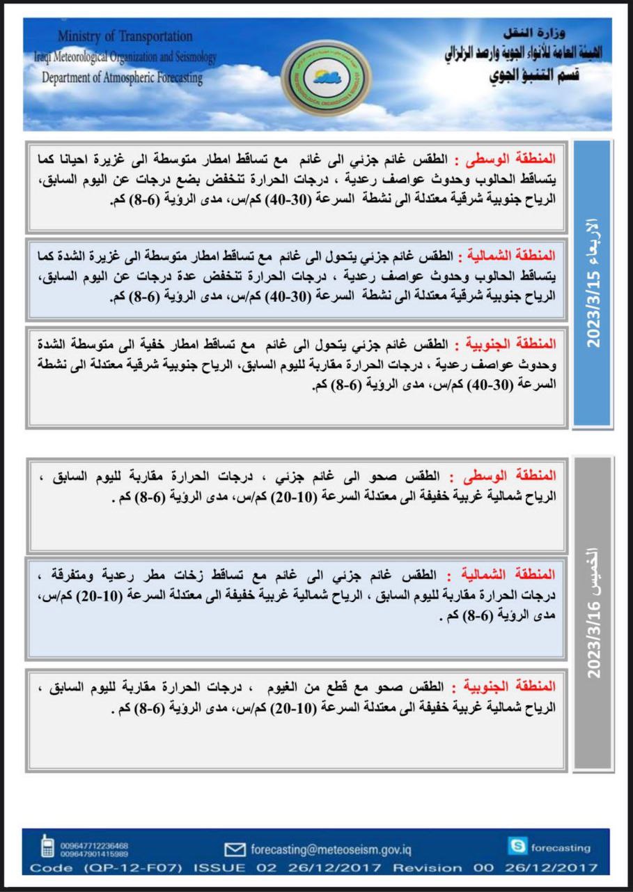 الطقس في العراق