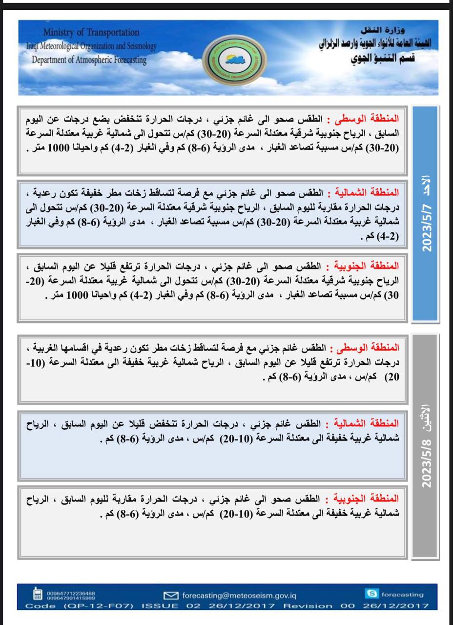 الطقس في العراق