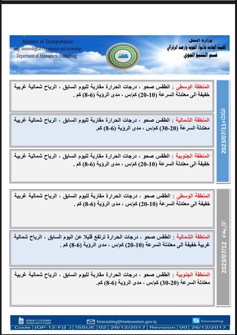 الطقس في العراق