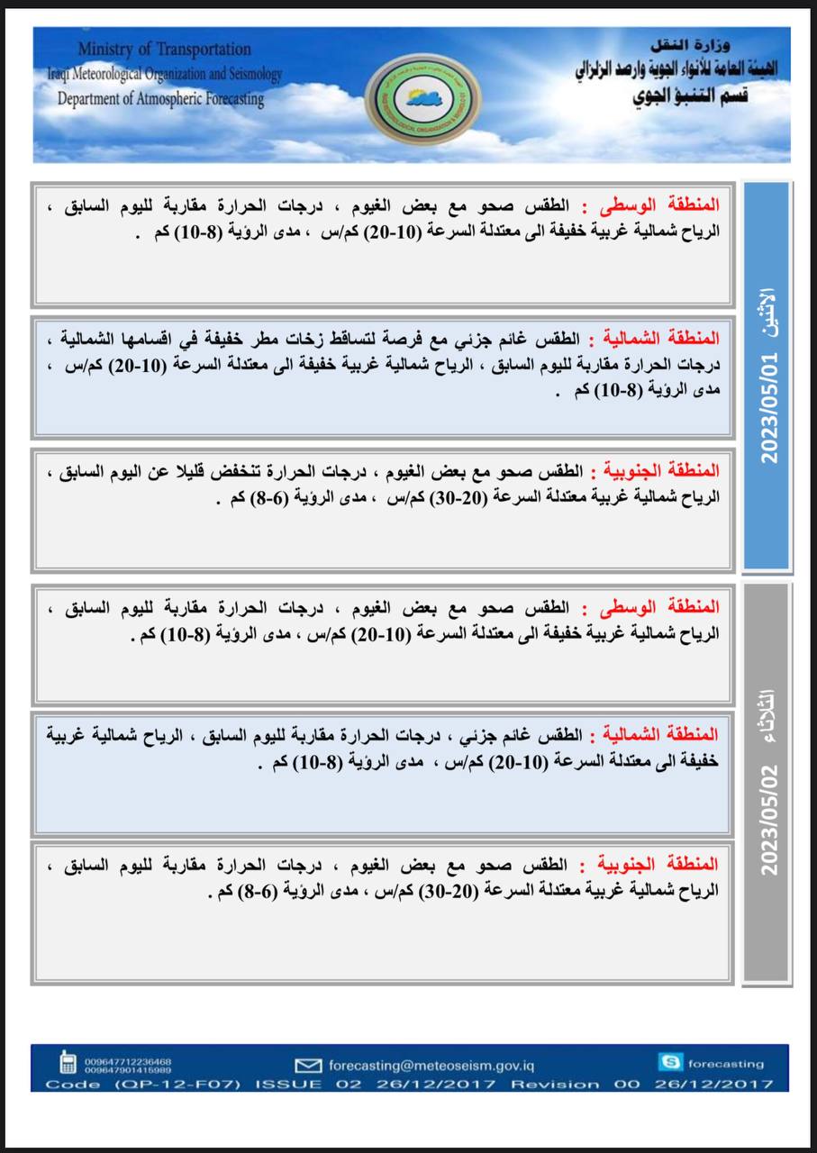 الطقس في العراق
