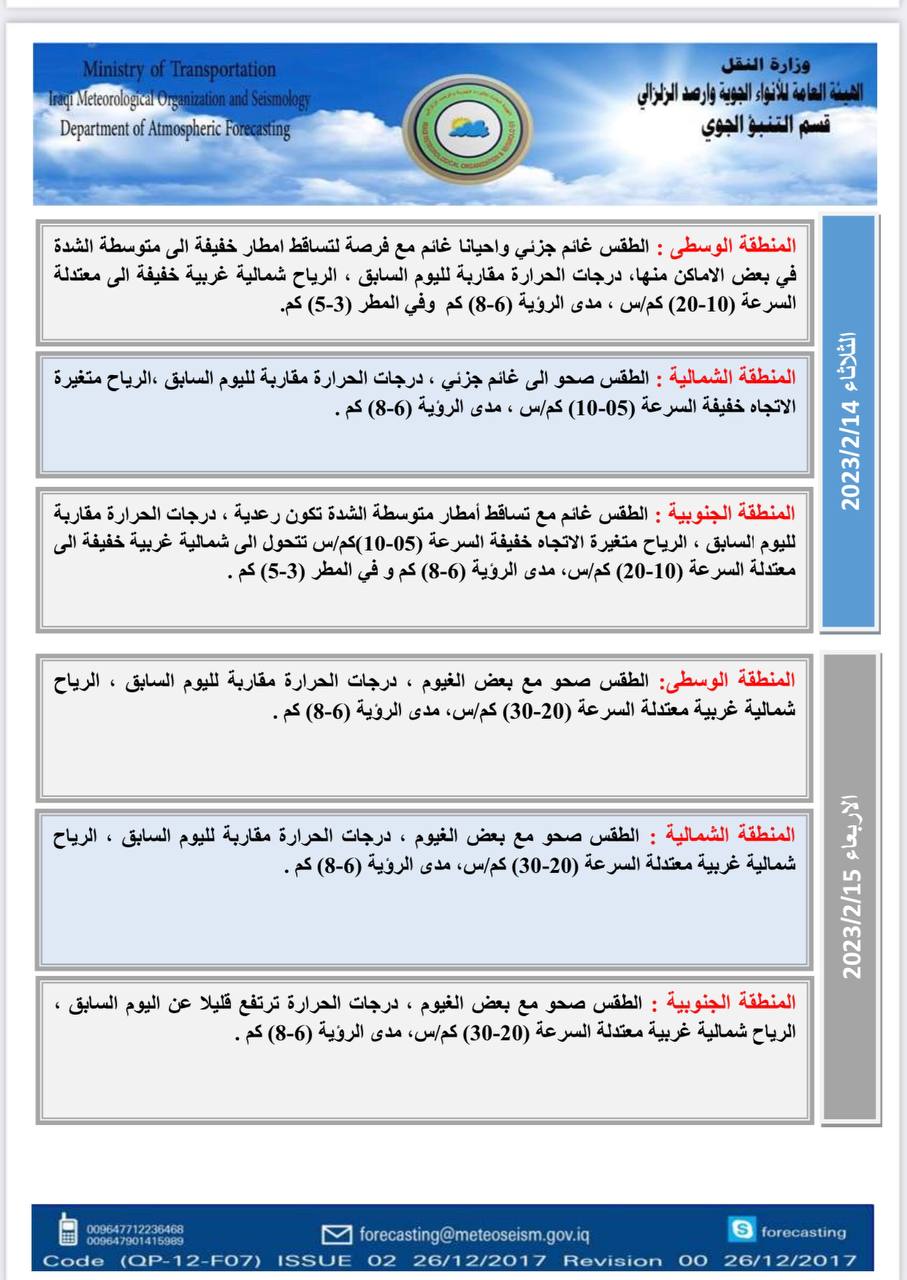 الطقس في العراق