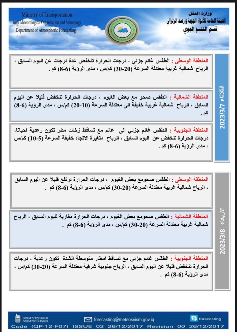 الطقس في العراق