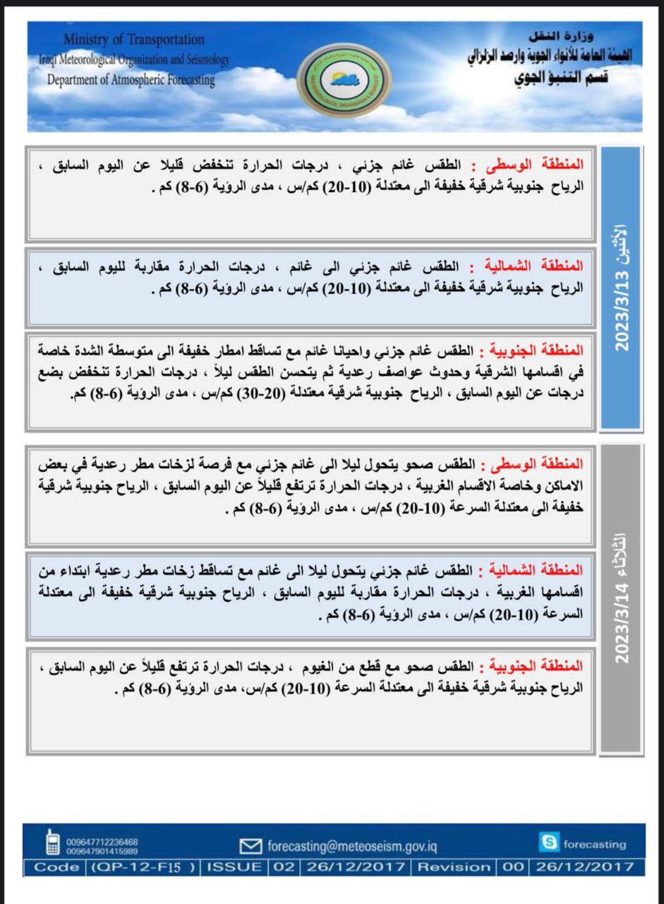الطقس في العراق