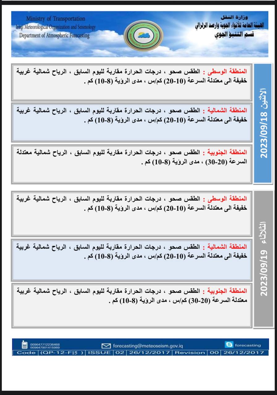الطقس في العراق