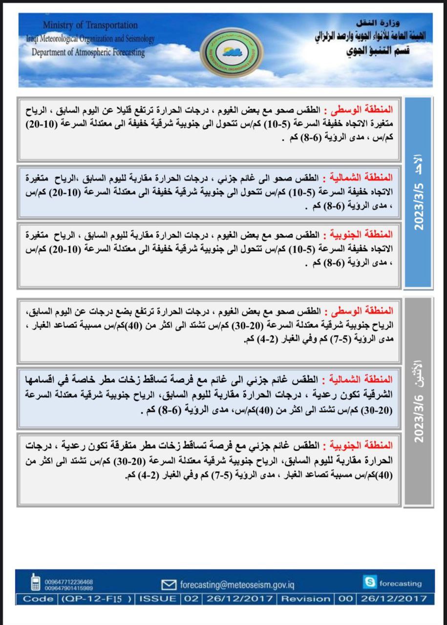 الطقس في العراق