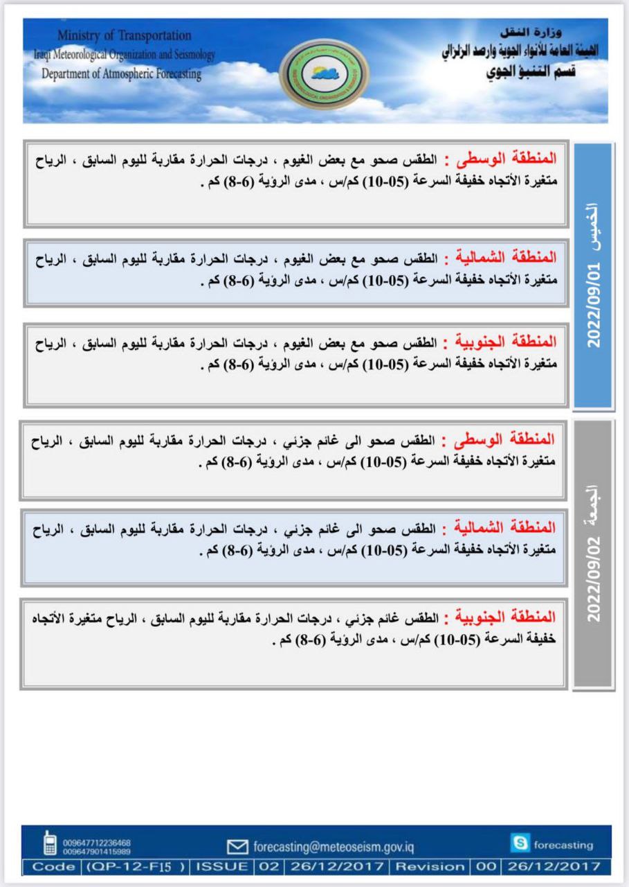 الطقس في العراق