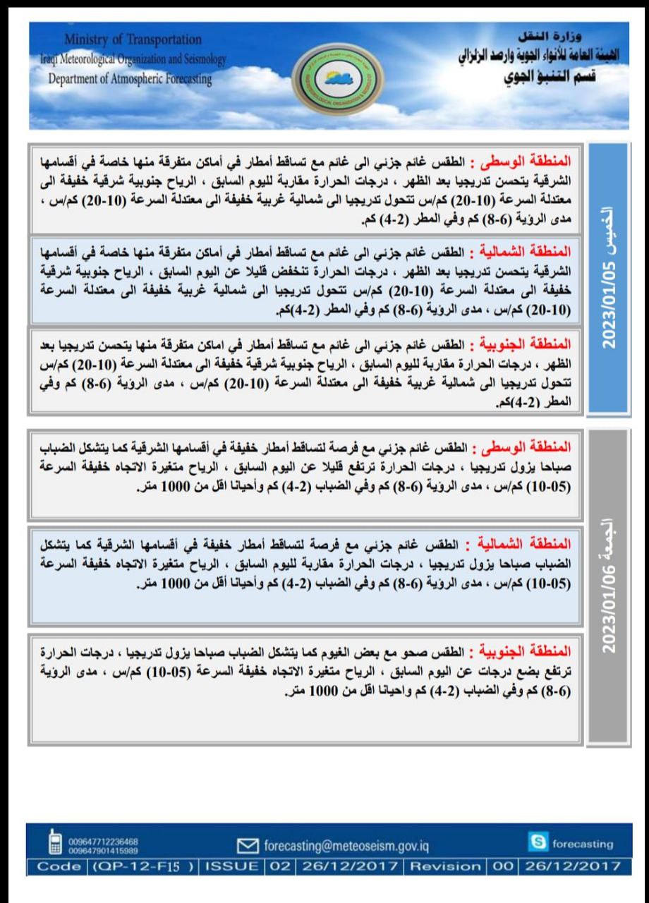 الطقس في العراق