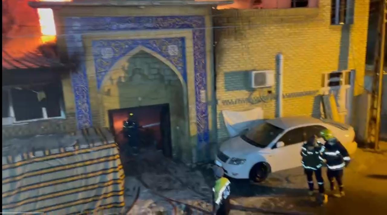 حريق في بغداد