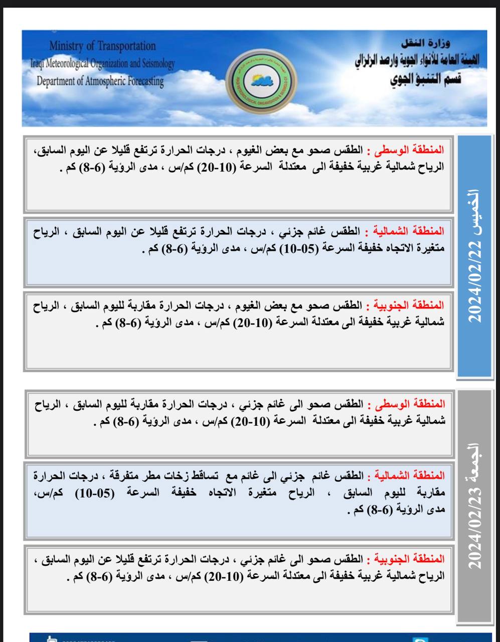 الطقس في العراق