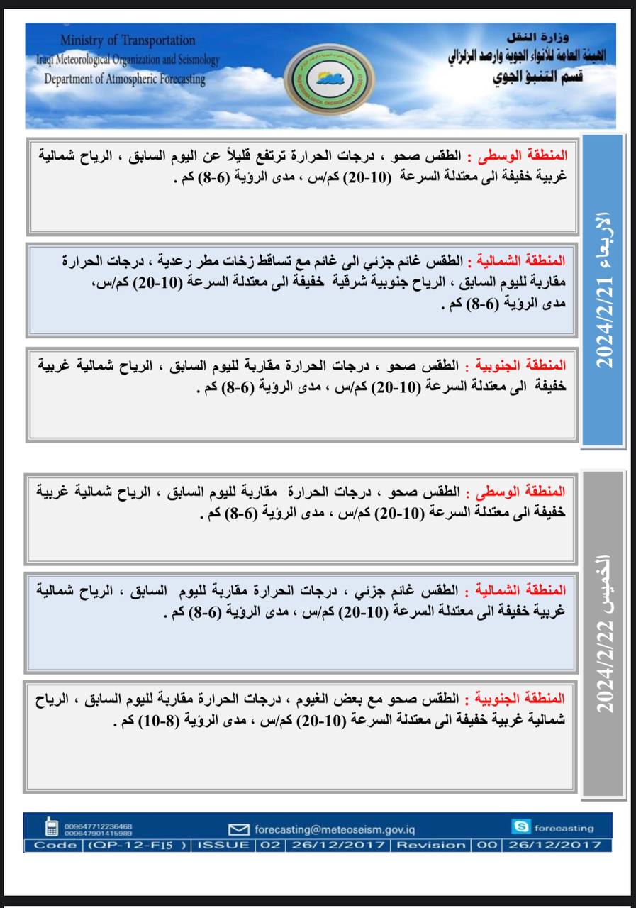 الطقس في العراق