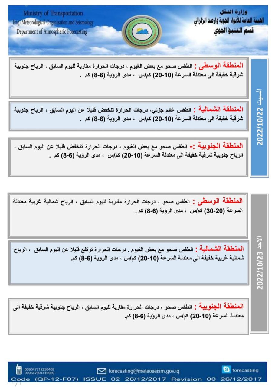 الطقس في العراق