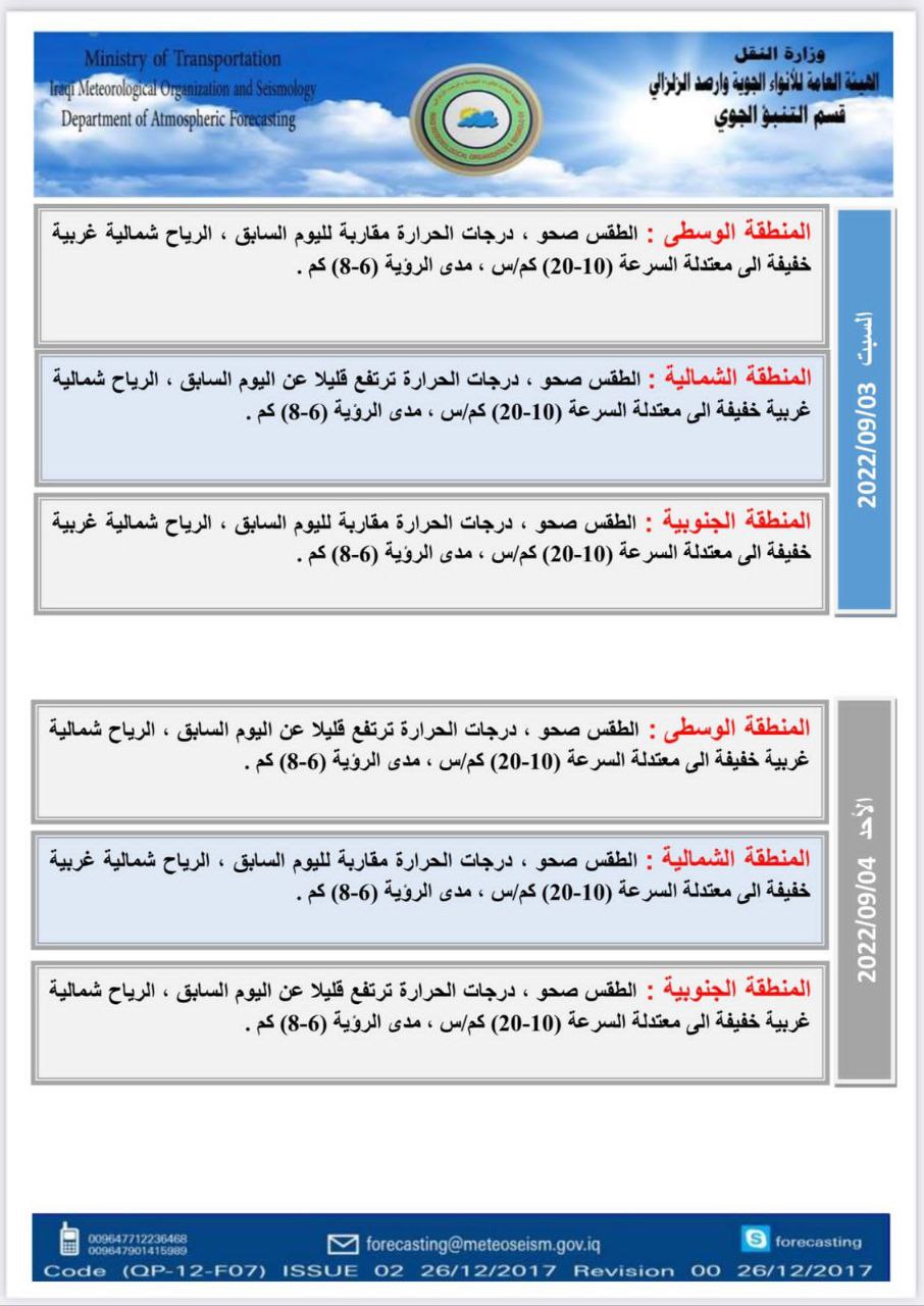 الطقس في العراق