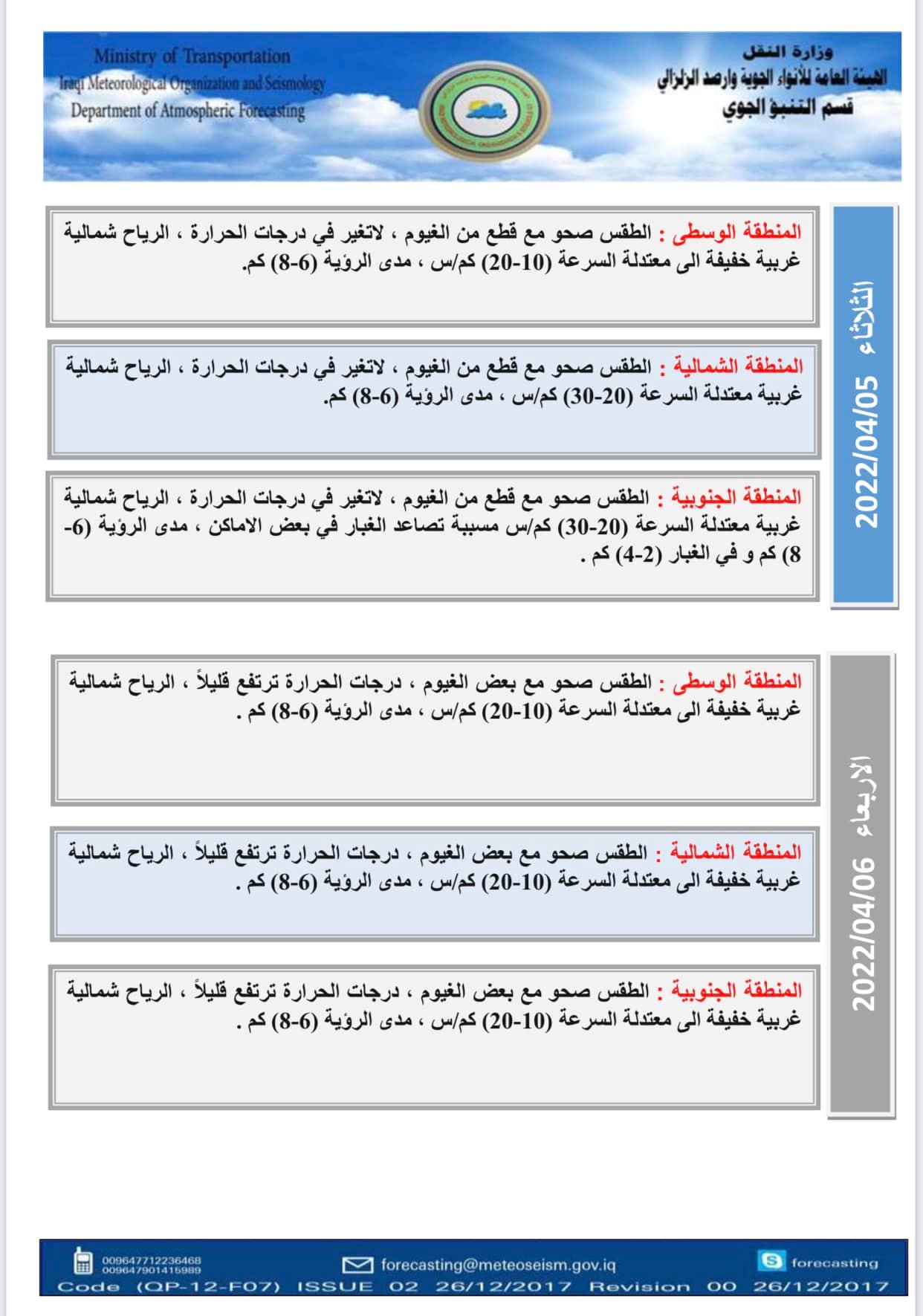 الأنواء 3 2 نيسان