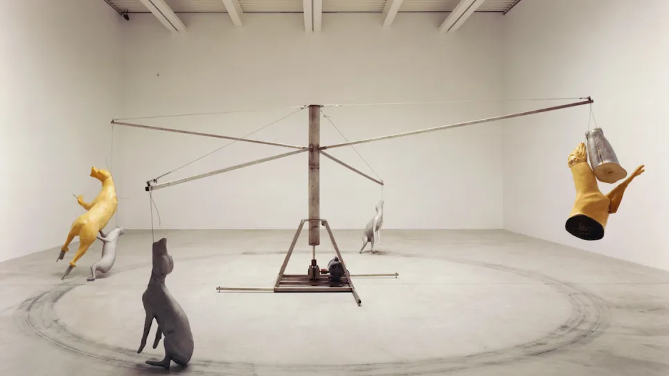Hauser-Wirth-London-Savile-Row-Bruce-Nauman-Carousel-stainless-steel-version-1988.jpg