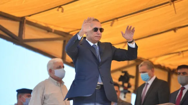 الكاظمي استعراض الحشد الفياض .jpg